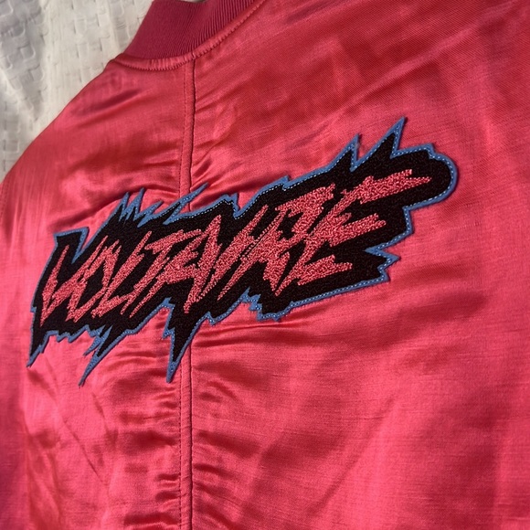 NWT $578 ZADIG & VOLTAIRE BEN RASPBERRY SATIN BOMBER JACKET M Medium - Picture 5 of 7